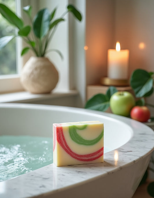 Four Apple Cinnamon Soap Bars - Florida Soap Candle