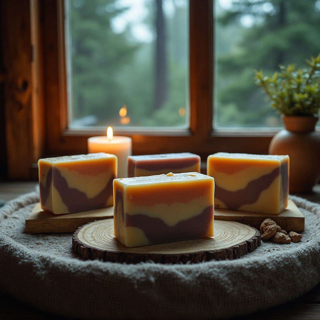Four Pumpkin Caramel Brown Sugar Soap - Florida Soap Candle