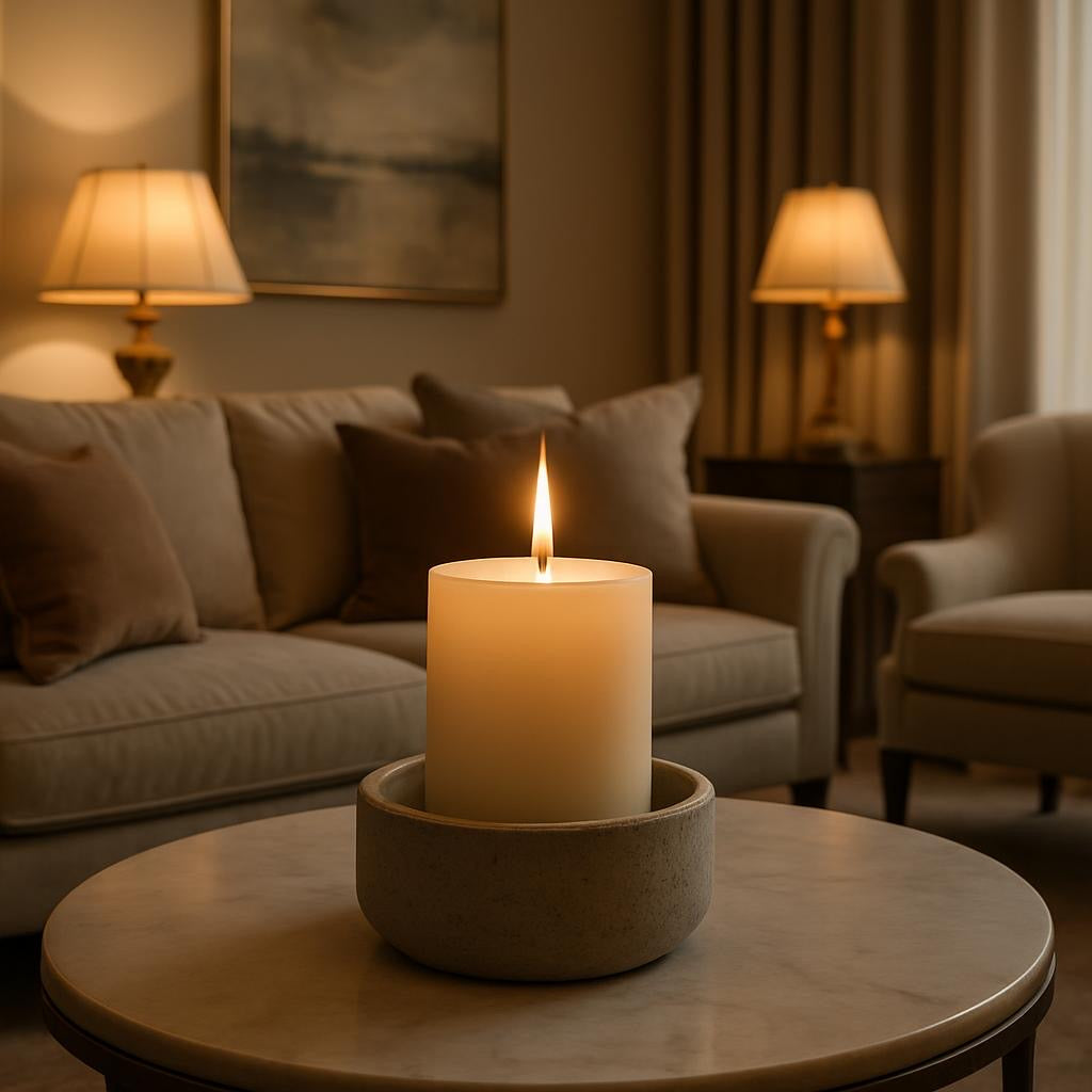 Vanilla soy candle gluten - free lead free eco cruelty free