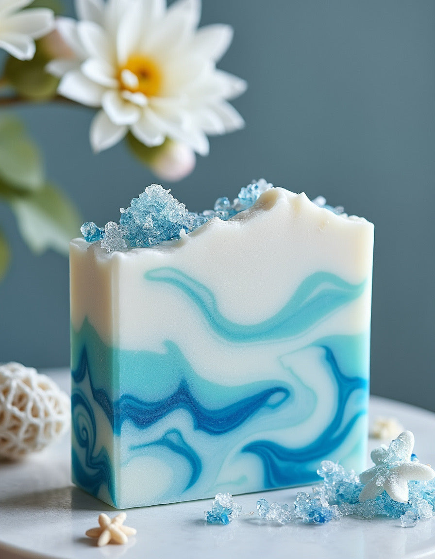 Four Ocean Breeze Soap Bars - Florida Soap Candle