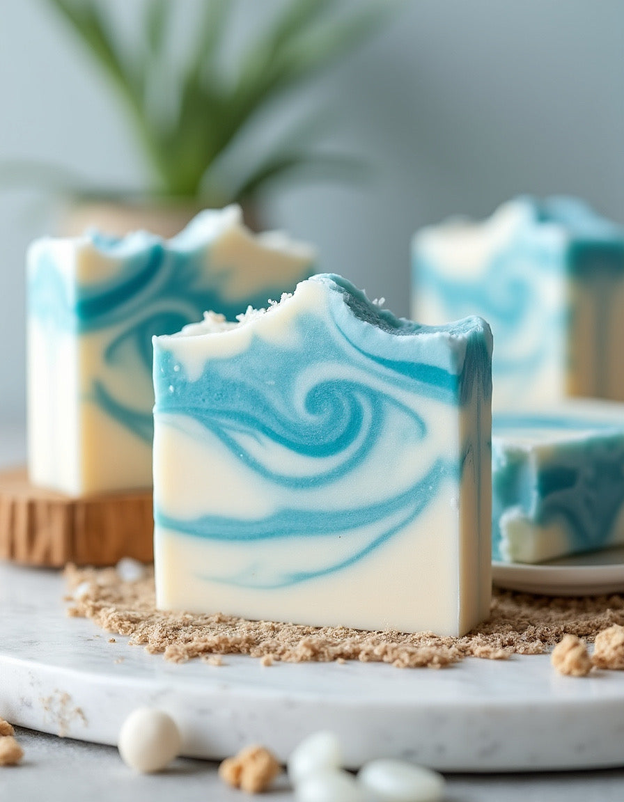 Four Ocean Breeze Soap Bars - Florida Soap Candle
