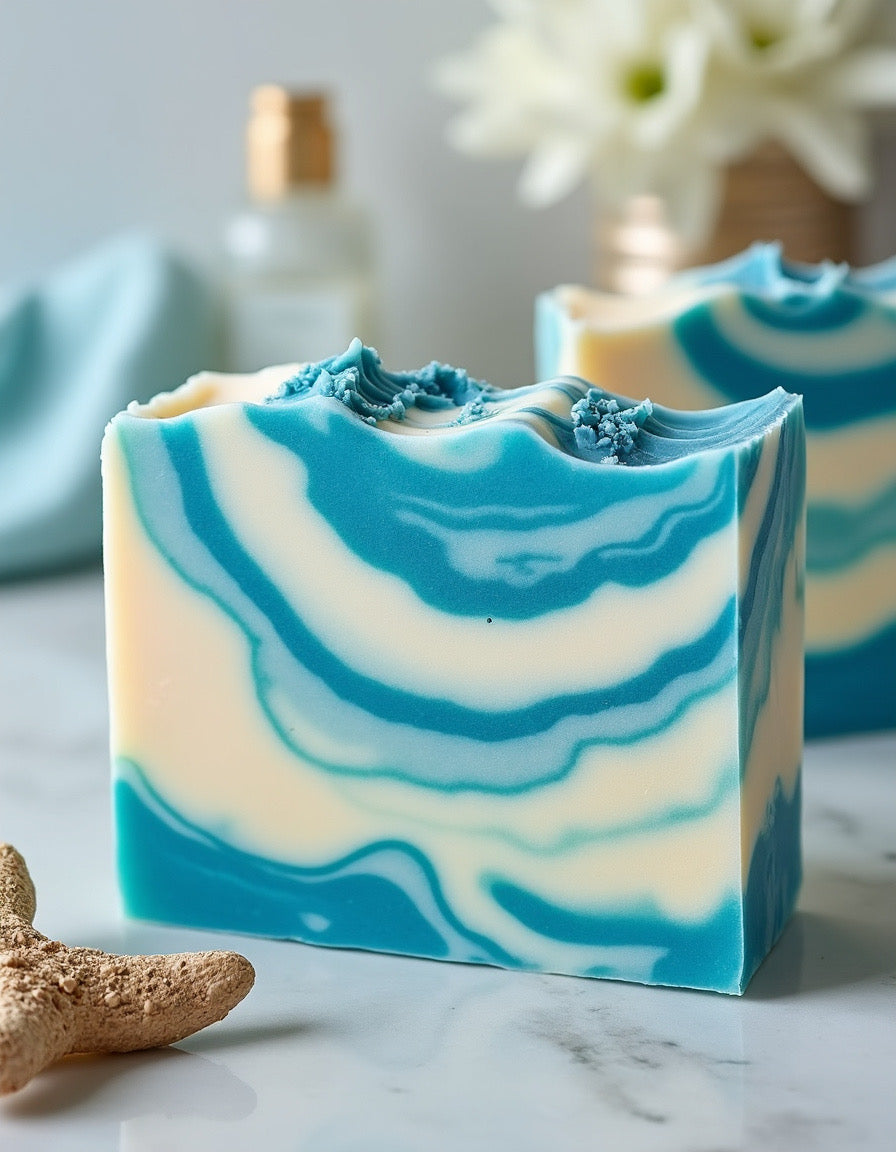 Four Ocean Breeze Soap Bars - Florida Soap Candle