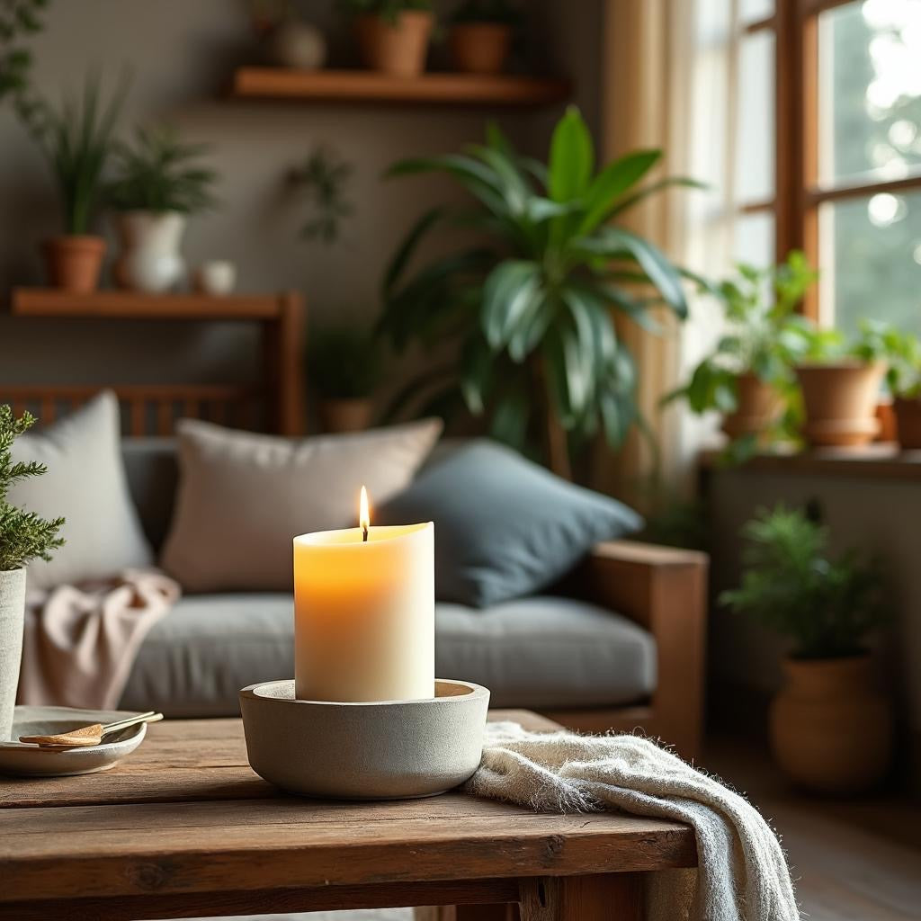 Vanilla soy candle gluten - free lead free eco cruelty free