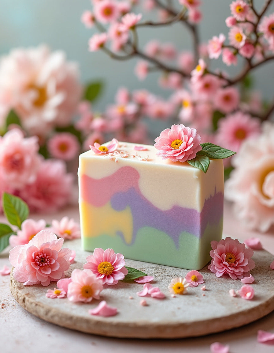 Four Wild Flowers Spring Soap Bars - Florida Soap Candle