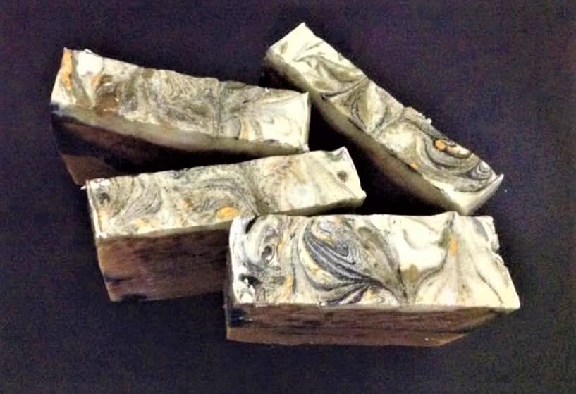 Four soaps. Cappuccino Bar Soap, cold process, natural vegan Natural Vegan handmade homemade bar soaps (cappuccino) - Florida Soap Candle
