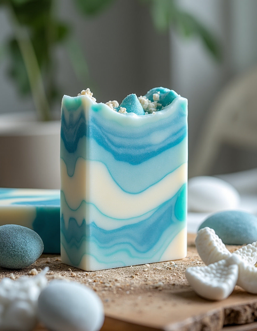 Four Ocean Breeze Soap Bars - Florida Soap Candle