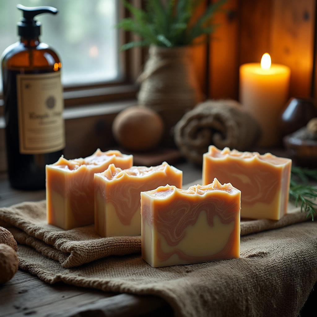 Four Pumpkin Caramel Brown Sugar Soap - Florida Soap Candle