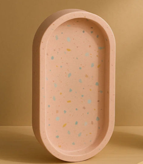 Oval Concrete Eco Resin Trays - Florida Soap Candle