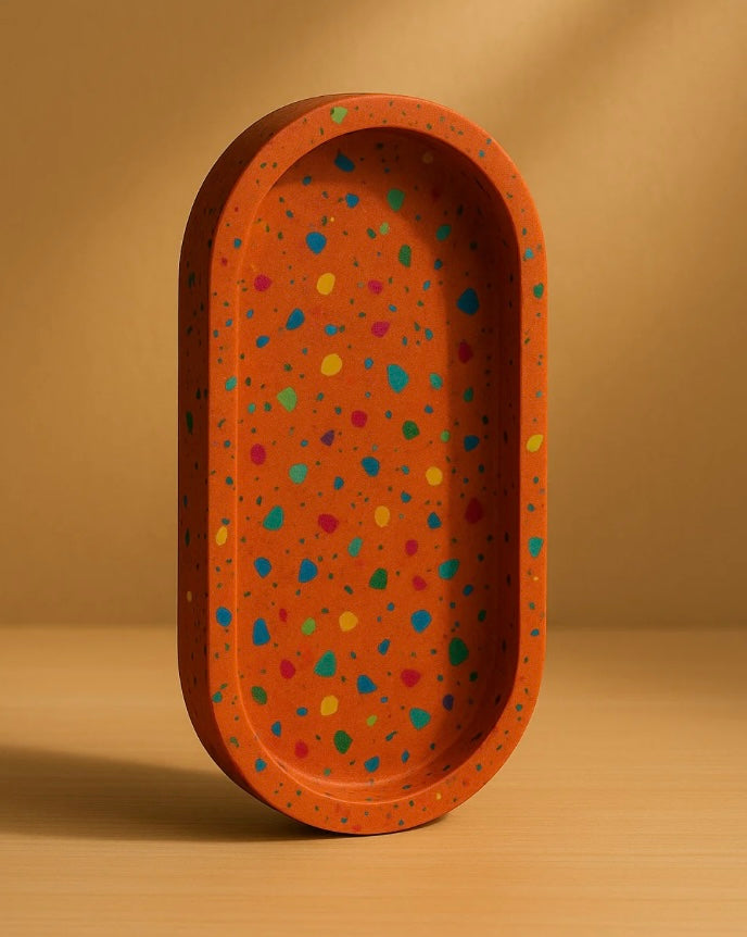 Oval Concrete Eco Resin Trays - Florida Soap Candle