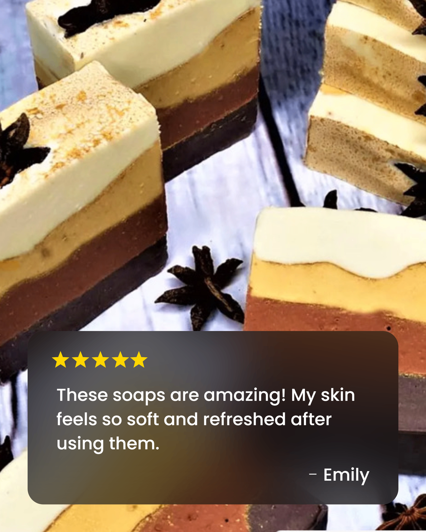 Four Anis Soaps cold process vegan natural soap bars - Florida Soap Candle