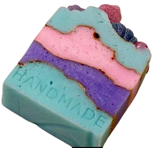 Four Mermaid Home Soaps cold process handmade seashell fun princess - Florida Soap Candle