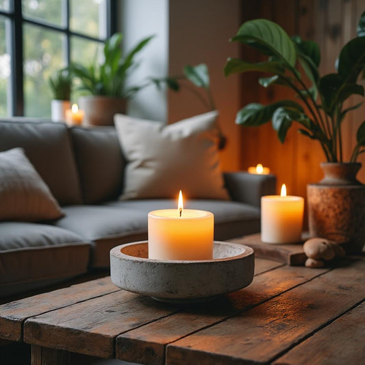 Vanilla soy candle gluten - free lead free eco cruelty free