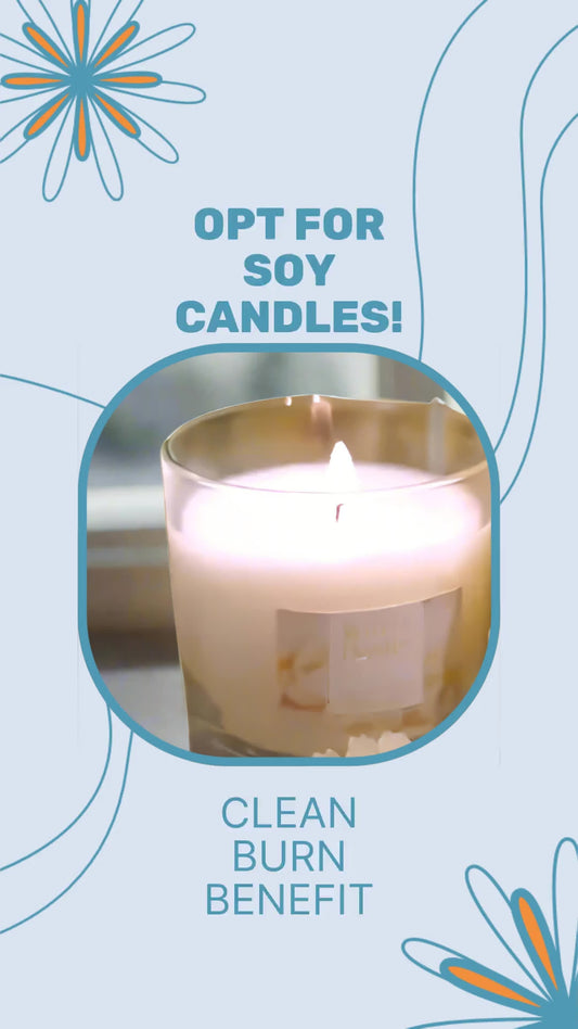 Vanilla soy candle gluten - free lead free eco cruelty free