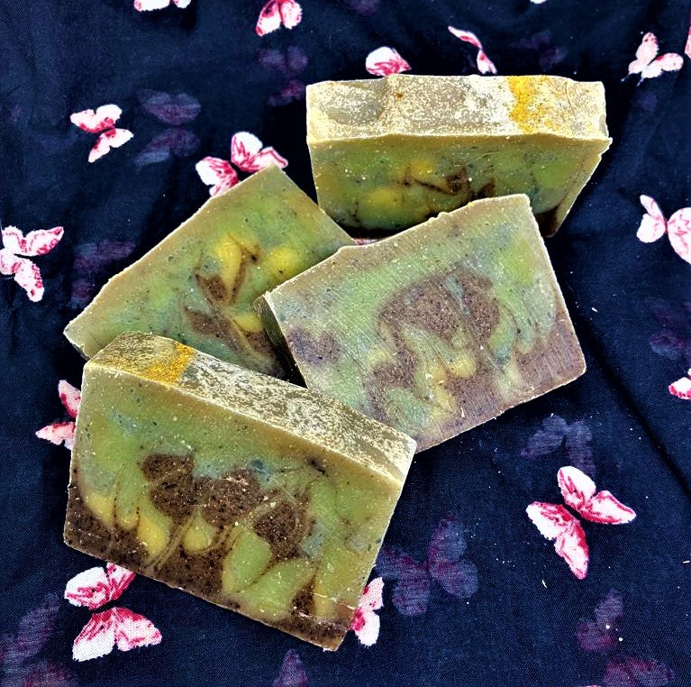 Green Clay and Hibiscus Vegan Soap/Bath, local,bar soap, gentle soap,artisan soap homemade soap, handcrafted soap, gift, wedding, natural, gourgeous, creamy lather, bubbly