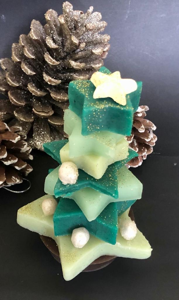 Christmas Tree Soap/handmade melt and pour soap/holidays/merry christmas soap
