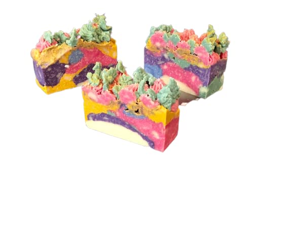 Floral Soap handmade handcrafted homemade vegan cold process