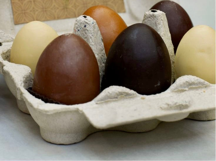 Easter Chocolate Egg Soaps handmade glycerin melt and pour sls free gluten free