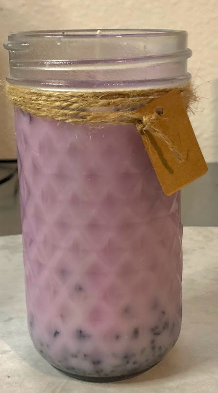 Tall Lavender  Soy Candle/wax, candle, soy, lavender, natural, fragrance oil, essential oil, aromatherapy, vegan