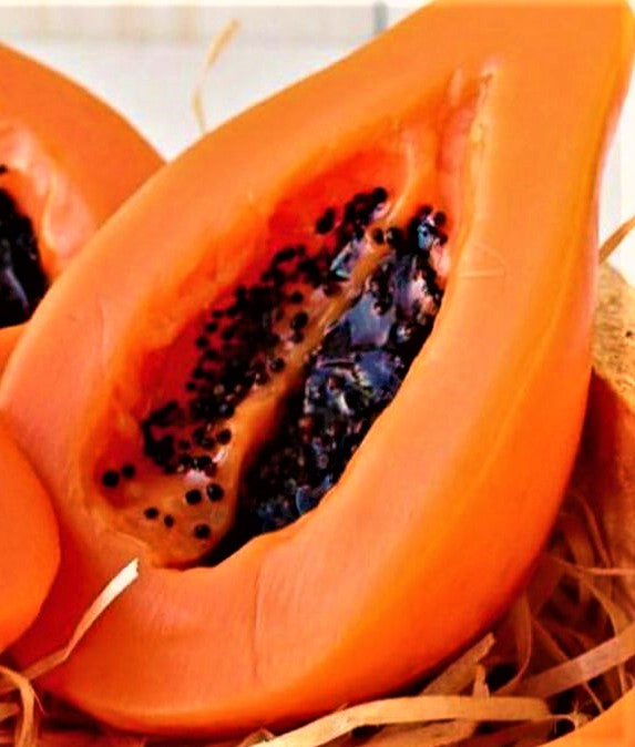 Papaya shaped Soap melt and pour glycerin vegan natural fruit-like food-like