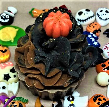 Pumpkin Cupcake Soap/Bath, local,bar soap, gentle soap,artisan soap homemade soap, fun soap, handcrafted soap, gift, halloween, pumpkin, sweet, candy, cupcake,grocery,bubbly, creamy lather, kids, party
