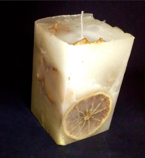 Orange Soy Candle/ organic, natural, homemade, handmade, handcrafted, craft, wax