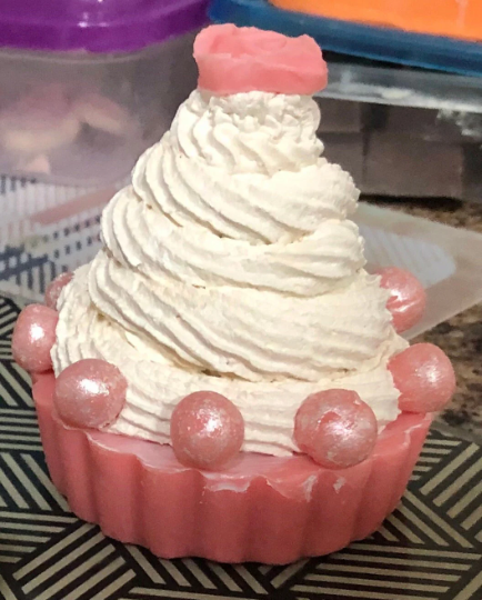 Rose Cupcake Soap