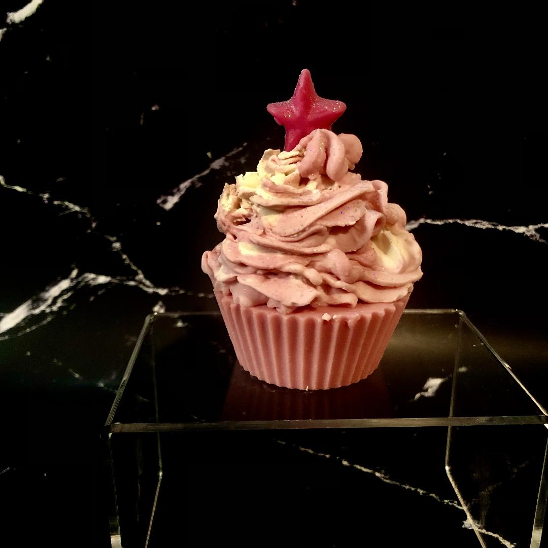 Pink Star Cupcake Soap handmade homemade handcrafted vegan candy food-like gluten-free sulphate-free party gift